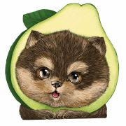 Блокнот 30л арт. 63037/ 10 АВОКАДОПЕС /120х117 мм, фигурная вырубка, мягкий переплёт (2 скобы). вн.блок - белый офсет, без печати. Обложка - мелованный картон 190 г/м²,