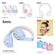 Наушники полноразмерные HOCO W50 Cute, bluetooth 5.3, AUX, 400mAh, цвет: чёрный