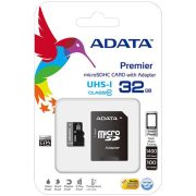 Карта памяти MicroSD 32GB A-Data Class 10 Premier Pro A1 UHS-I (100 Mb/s) + SD адаптер