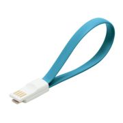 Кабель SMART BUY USB 2.0 - micro USB, голубой, магнитный, 0.2 м.