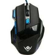 Игровая проводная мышь Nakatomi Gaming MOG-02U, черная , USB, 4 кнопки+ролик, 7-ми цветная подсветка