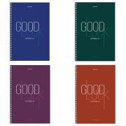 Тетрадь А4, 120 л., BRAUBERG, гребень, клетка, обложка твердая, «Good Luck», 404074