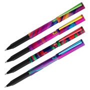 Ручка шариковая Berlingo «Glitch» синяя, 0,7мм, грип, рисунок на корпусе, soft-touch, ассорти