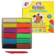 Пластилин « Луч » Кроха 12цв плавающий, со стеком, картонная упаковка(Набор для творчества представляет собой плавающий пластилин 12-ти различных цветов, из которых можно слепить множество оригинальных поделок. Выполненный из безопасных материалов, 