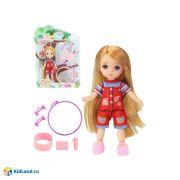 Игр. наб. «Спортсменка», в компл. кукла 12 см, предм. 6 шт, блистер