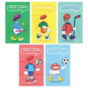 Блокнот А7 48л. на склейке BG «Твой спорт»