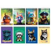 Блокнот А7 40л. на гребне BG «Забавные питомцы»