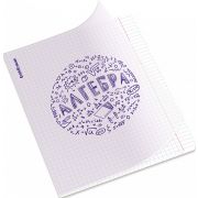 Тетрадь общая ученическая с пластиковой обложкой на скобе ErichKrause Chaos, Алгебра, 48 листов, клетка