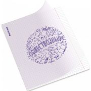 Тетрадь общая ученическая с пластиковой обложкой на скобе ErichKrause Chaos, Обществознание, 48 листов, клетка