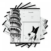 Тетрадь школьная ученическая ErichKrause Путешественник, 18 листов, линейка (в плёнке по 10 шт.)_MIX-PACK