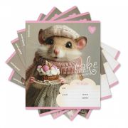 Тетрадь школьная ученическая ErichKrause Cake Master, 18 листов, линейка (в плёнке по 10 шт.)_MIX-PACK