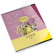 Тетрадь общая ученическая с пластиковой обложкой на скобе ErichKrause Котоформулы, Химия, 48 листов, клетка