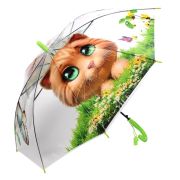 Зонт 66 см Милые Животные со свистком, д-84 см, 6 цвета микс (50 диаметр фабрик), с-30162