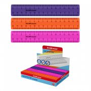 Линейка пластиковая ErichKrause Caribbean Sunset, 15см, ассорти (в коробке-дисплее по 44 шт)