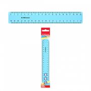 Линейка пластиковая ErichKrause Pastel, 20см, голубой (в пакете по 20 шт)