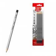 Набор из 4 чернографитных карандашей  ArtBerry®, шестигранных, HB, 4B, 6B, 8B (в блистере)