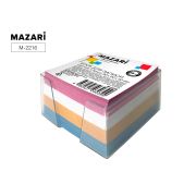 Блок для записи,цветной,90 х 90 х 50 мм,60 г/м2,в пластиковом боксе