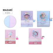 Блокнот 12,7х16,3 см, БУКЕТ, 48 листов, с замочком,  линованный внутренний блок, плотность бумаги 70 г/м2, 3 дизайна в ассортименте, подарочная коробка, ОПП-упаковка