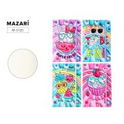 Блокнот SWEETS 3D 14х21 см, 80 листов, внутренний блок в клетку, плотность бумаги 70 г/м2, обложка 7БЦ с эффектом 3D, 4 дизайна в ассортименте, ОПП-упаковка