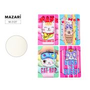 Блокнот КОТИКИ ОБЪЁМНЫЕ 9х14 см, 80 листов, внутренний блок в клетку, плотность бумаги 70 г/м2, обложка 7БЦ с эффектом 3D, 4 дизайна в ассортименте, ОПП-упаковка