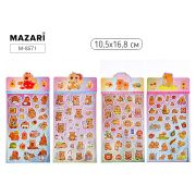 Наклейки декоративные КАПИБАРА, 10.5*16.8 см, 6 дизайнов, ОПП-упаковка