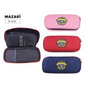 Пенал UNIVERSITY, 22х10х6 см, на молнии, полиэстер, ассорти 5 цветов, картонная коробка