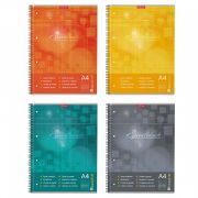 Тетрадь общая на спирали ErichKrause Spiralblock, А4, 80 листов, клетка, перфорация, микроперфорация_MIX-PACK