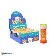 Мыльные пузыри ТМ Moby Kids «Крутые Зверята» 60 мл., крышка с лабиринтом, шоубокс, в ассорт.