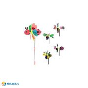 Вертушка на цветочке 38 см, голограмма в ассорт.
