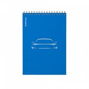 Блокнот с пластиковой обложкой на спирали ErichKrause Mirage, синий, A5, 80 листов, клетка