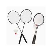 Бадминтон X-Match метал.; ракетки 2 шт. 63х20 см., волан 1 шт., сетка, чёрный