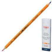 Карандаш двухцветный Koh-I-Noor, синий-красный, желтый корпус