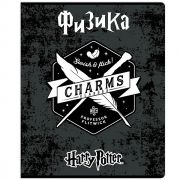 76436 Тетрадь предметная Физика Гарри Поттер, со справочным материалом, формат А5, клетка, 48 листов, на скрепке, внутренний блок офсет 60-65 г, 92% белизна, обложка твин + выборочный УФлак, скругленные углы, 1 дизайн, в спайке 10 шт