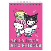 77154 Блокнот Куроми, формат А5, 60 листов, на гребне, блок-офсет, целлюлозный картон 200 гр/м2, в клетку, размер 141*201 мм