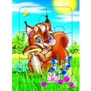 Игра наст. пазл.мал Белочка 0+