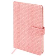 Еженедельник датированный 2026 А5 145х215 мм, BRAUBERG «Augustus», под кожу, розовый, 117163