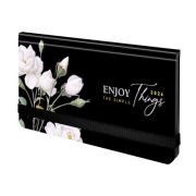 Еженедельник датированный 2026 с резинкой 171х93 мм, BRAUBERG, твердый, УФ-ЛАК, 64 л., «Розы», 117353