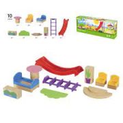 Набор мебели и аксессуаров для виллы, 10эл. 26х5х10см, 33955