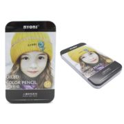 Карандаши 24 цв. Nyoni  NA-8 «Цвет кожи» деревянные, заточенные, в металлической коробке N8535