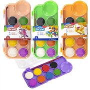 Акварель Yalong меловая, 8 цветов, с кистью и палитрой, пластик. упаковка, «Parrot»