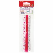 Закладки-ляссе фактурные для книг А4 (длина 38 см) «LOVE», клейкий край, 3 ленты, ПИФАГОР, 112968