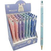 Карандаш механ.  DE-83  2,0мм, 2В, шестигранный пластиковый корпус, с точилкой, ассорти, в к/к TM01069 (40/1200)