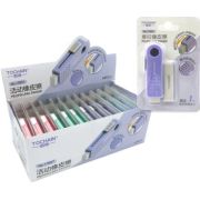 Ластик  TOCHAIN DI-674/CP-90 «Выдвижной» 70*20 в футляре, со сменным блоком, цвета ассорти, на блистере №17097 (24/576)