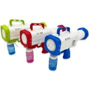 Мыльные пузыри игрушки DJ-188 «Автомат» 30 мл, электрич, 26х18х7см, свет элемент, асс, к/кор №008 (1/60)