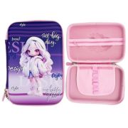 Пенал 1   отд. DF-133 «Девочка» 21*15*4см, EVA и текстиль, с объемным рисунком, с 1 створкой, ассорти, в пакете (1/100)