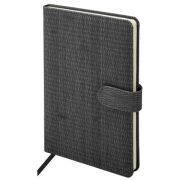 Еженедельник датированный 2026 А5 145х215 мм, BRAUBERG «Augustus», под кожу, черный, 117161