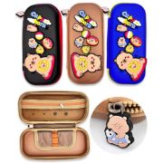 Пенал 1   отд. DK-57 «Капибара» 23*10*5см прямоугольный, силиконовый, с 1 створкой, на молнии, с декаративными  значками, ассорти, в к/к (1/120)