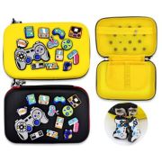 Пенал 1   отд. DK-60 «Good game» 24*16*6см, прямоугольный, силиконовый, с 1 створкой, на молнии, с декаративными  значками, ассорти, в к/к (1/80)