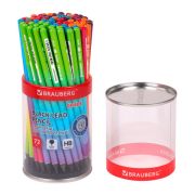 Карандаш чернографитный BRAUBERG «Grade», 1 шт., HB, корпус ассорти, 181757