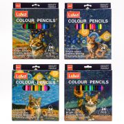 Карандаши 24цв КОТЫ ВАН ГОГА  карт. упаковка арт.ET7009-24 (1/6/120наб)